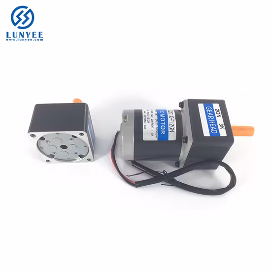 Reversible 60mm 15W Bush DC Automatic Curtain Motor Metal Gears